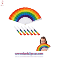 Abanico Arcoris LGBT Plegable 22 x 50cm. 