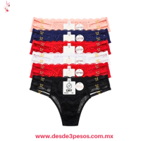 Bikini de Encaje con Tiras Laterales y Detalles de Corazón Unitalla en varios colores Bikini de Encaje con Tiras Laterales y Detalles de Corazón Unitalla en varios colores