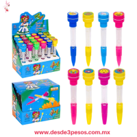 Bolígrafo 4 En 1 Pluma Con Sello Luz Burbujas Kawaii Caja con 24 pza. precio por 1 pza. YON-8 16 cm alto Bolígrafo 4 En 1 Pluma Con Sello Luz Burbujas Kawaii Caja con 24 pza. precio por 1 pza. YON-8 16 cm alto