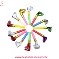 Bolsa con 12 Espanta Suegras Colores Metalicos 7.5 cm. De largo Bolsa con 12 Espanta Suegras Colores Metalicos 7.5 cm. De largo