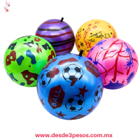 Bolsa con 12 Pelotas de Plasticas decorada en varios modeos 18 cm. Diametro Bolsa con 12 Pelotas de Plasticas decorada en varios modeos 18 cm. Diametro