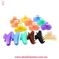 Bolsa con 12 Pinzas en Oso y Garra en colores con imitacion perlas doradas 10 x 6 cm. P26-11 Bolsa con 12 Pinzas en Oso y Garra en colores con imitacion perlas doradas 10 x 6 cm. P26-11