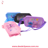 Bolsa de Plastico Infantil de Stitch y Angela Varios colores 23 x 14 cm. N-534 Bolsa de Plastico Infantil de Stitch y Angela Varios colores 23 x 14 cm. N-534