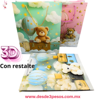 Bolsa de Regalo GRANDE en 3D hecha de Carton Duro modelos como Foto 27 x 34 cm C-3-1 Bolsa de Regalo GRANDE en 3D hecha de Carton Duro modelos como Foto 27 x 34 cm C-3-1