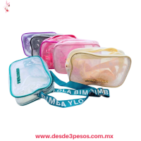 Bolso Rectangular Transparente Con Correa Ancha en colores 21 x 15 cm N-574 Bolso Rectangular Transparente Con Correa Ancha en colores 21 x 15 cm N-574