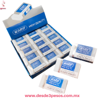 Caja con 20 Gomas Escolares WARIF 6 X 3 cm. HFY-9224 Caja con 20 Gomas Escolares WARIF 6 X 3 cm. HFY-9224