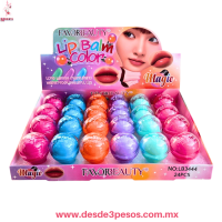 Caja con 24 Lip Balsamo FAVOR BEAUTY en forma de FOCO en colores 6 x 4 cm. LB3444 Caja con 24 Lip Balsamo FAVOR BEAUTY en forma de FOCO en colores 6 x 4 cm. LB3444