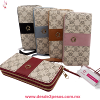 Cartera dos Diviciones con cierre en colores GRAVADOS 20 x 11 cm WS50 Cartera dos Diviciones con cierre en colores GRAVADOS 20 x 11 cm WS50
