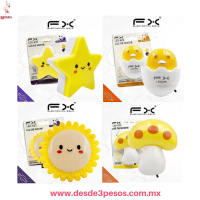 Lampara de Noche con Luz Led varias figuras acabado de plastico 8 x 9 cm aprox. Lampara de Noche con Luz Led varias figuras acabado de plastico 8 x 9 cm aprox.