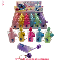 Llavero Lipglos Colore Cromados FAVOR BEAUTY en forma de Botella con cascabel LG3536 Llavero Lipglos Colore Cromados FAVOR BEAUTY en forma de Botella con cascabel LG3536