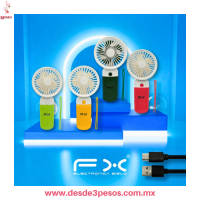 Mini Ventilador Manuable FX cargador USB 17 X 9 cm FS-6641 Mini Ventilador Manuable FX cargador USB 17 X 9 cm FS-6641