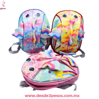 Mochila Figura de Pescado Colorido y Glitter 26 x 18 cm. ZHF-81 Mochila Figura de Pescado Colorido y Glitter 26 x 18 cm. ZHF-81