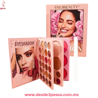 Paleta de Maquillaje en Forma de Libro FAVOR BEAUTY Lucky 43 Colores, Paleta de Maquillaje en Forma de Libro FAVOR BEAUTY Lucky 43 Colores,