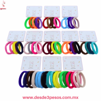 Paq.c/12 pzas c/6 Ligas Licra Mediana Multicolor 5.5 cm YONG-5.5 Paq.c/12 pzas c/6 Ligas Licra Mediana Multicolor 5.5 cm YONG-5.5