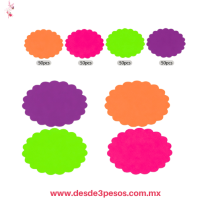 Paquete con 50 Etiquetas para precios 4 tonos con forma de nube u óvalo 8 x 10 cm Z16-1 Paquete con 50 Etiquetas para precios 4 tonos con forma de nube u óvalo 8 x 10 cm Z16-1