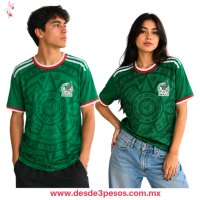 Playera de la Seleccion Mexicana Cuello Redondo talla Extra Grande Playera de la Seleccion Mexicana Cuello Redondo talla Extra Grande