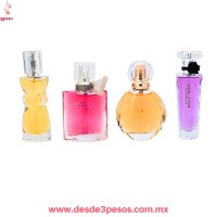 Set de 4 Perfumes para Dama La vita e bella 25 y 30 ml aromas frutales florales y cítricos L-388 Set de 4 Perfumes para Dama La vita e bella 25 y 30 ml aromas frutales florales y cítricos L-388
