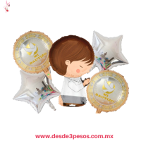 Set de 5 globos metálicos Set de 5 globos metálicos