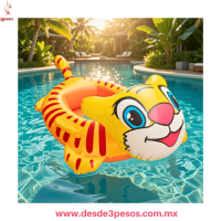 Tigre Amarillo Salva vidas Flotador Inflable 68 x 51cm. Aprox. Tigre Amarillo Salva vidas Flotador Inflable 68 x 51cm. Aprox.
